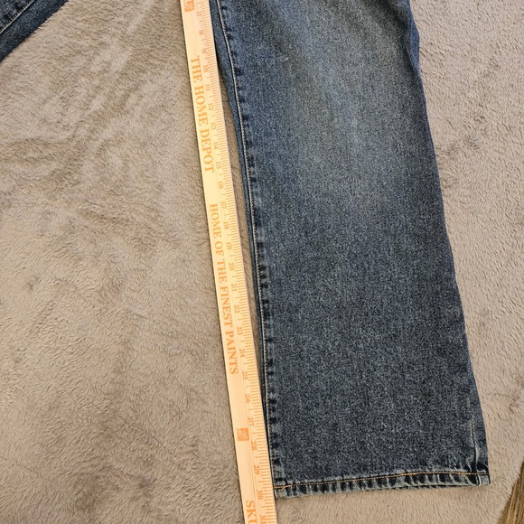 PacSun 90's Boyfriend Julieta High Waisted Blue Jeans 34 Short NEW - Picture 7 of 10